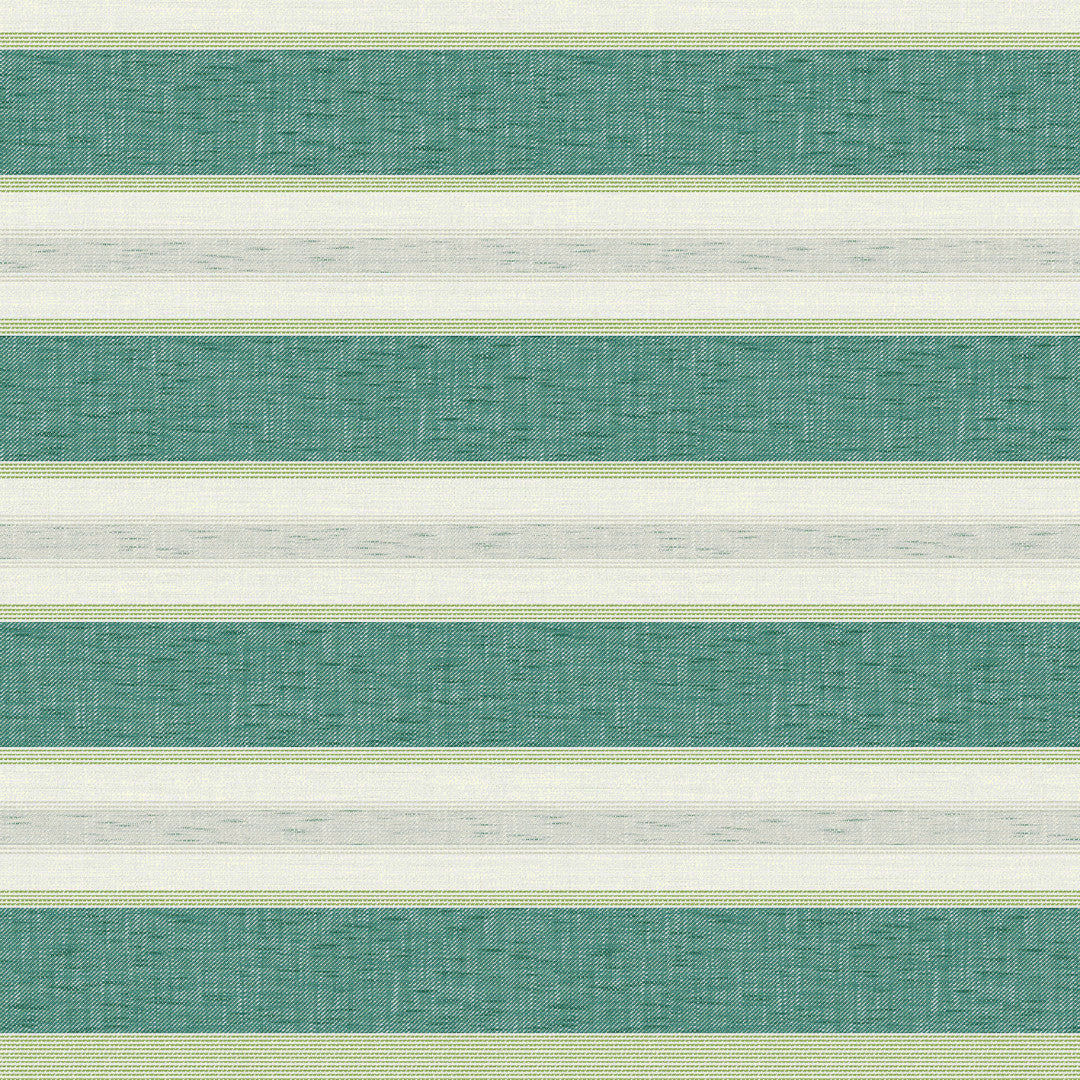 Volmer Striber Søgrøn - Glat voksdug med hørlook