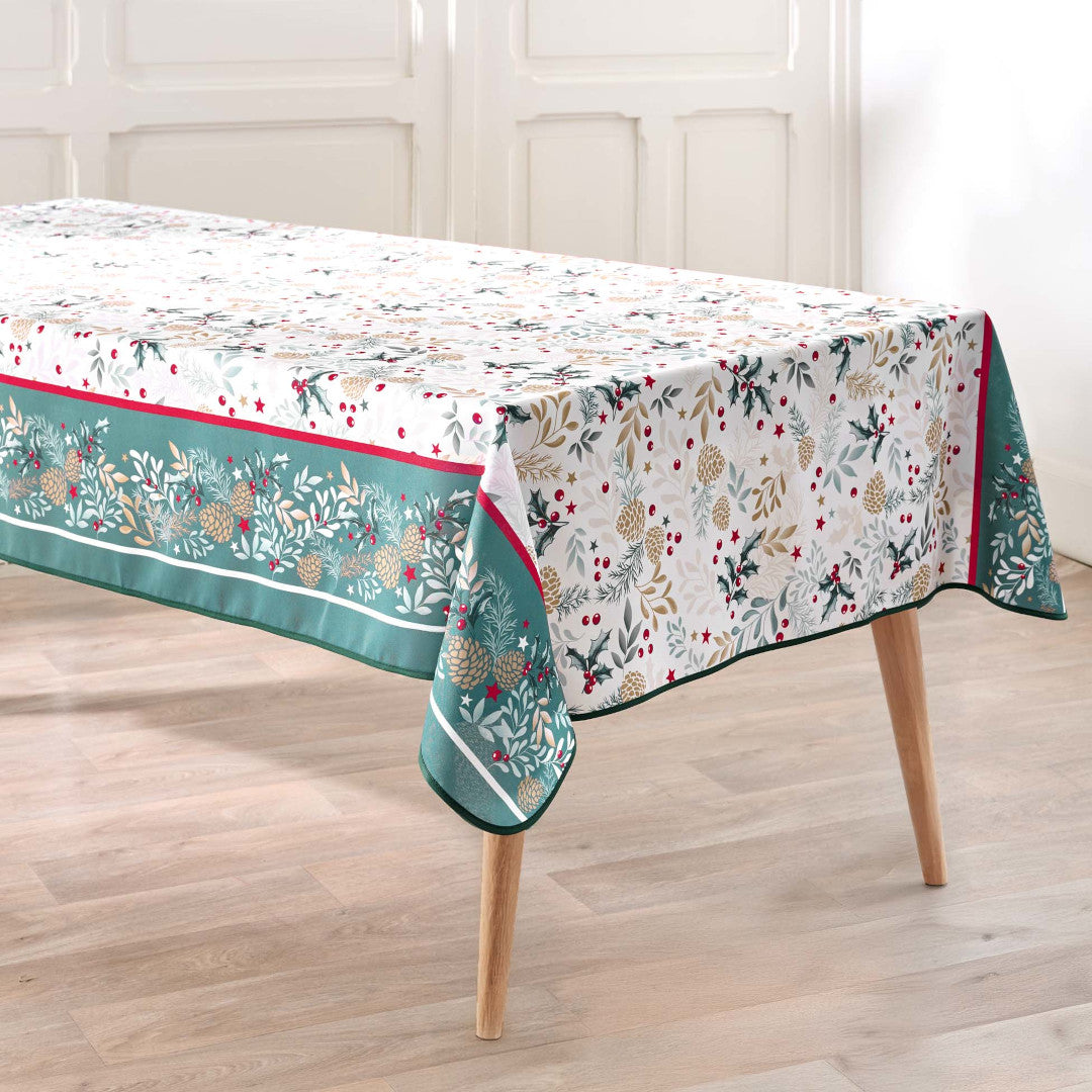 Westy Grøn – Juledug med antiplet 150 x 240 cm, hjørne