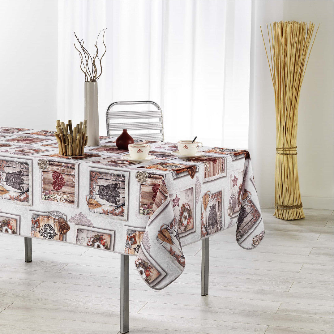 Wood Love - Rektangulær dug med anti-plet, 150 x 240 cm, miljøbillede