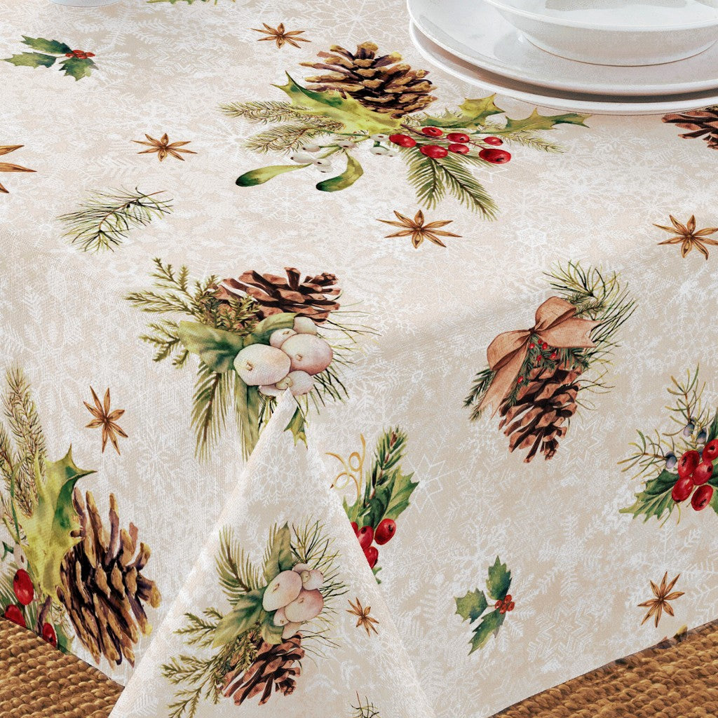 Xmas Natur - Juleakryldug med naturens egen julepynt