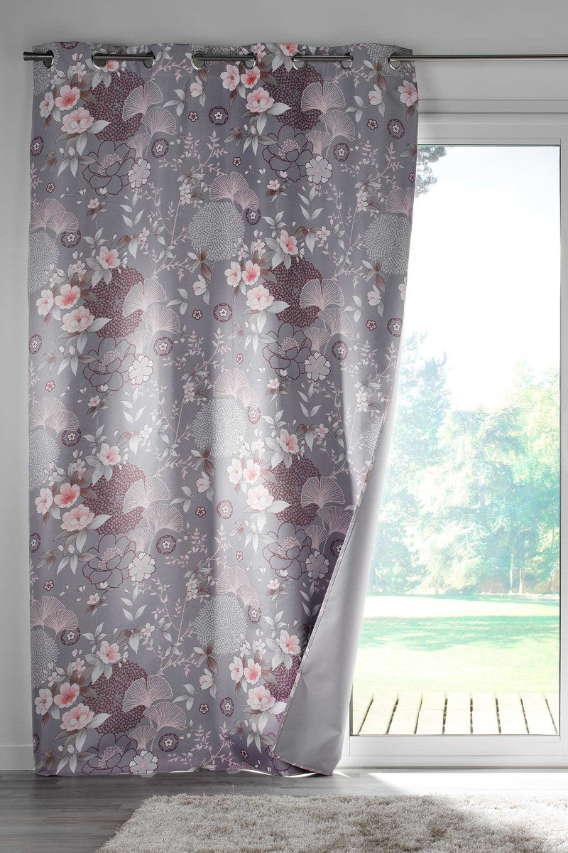 Yokahama Grå – 100% Mørklægningsgardin 135 x 260 cm