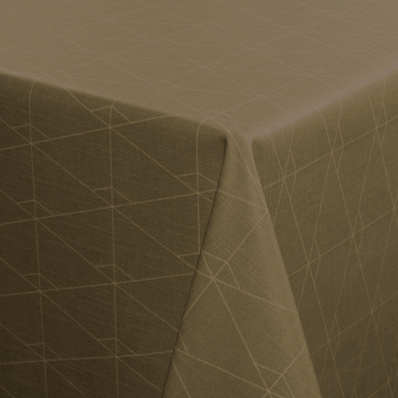 Zion Avenue, akryldug med grafisk mønster - Brown