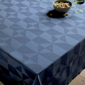 Blå damask duge