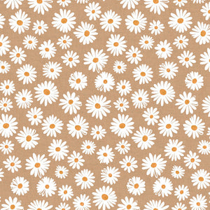 Akryldug med blomster og blade