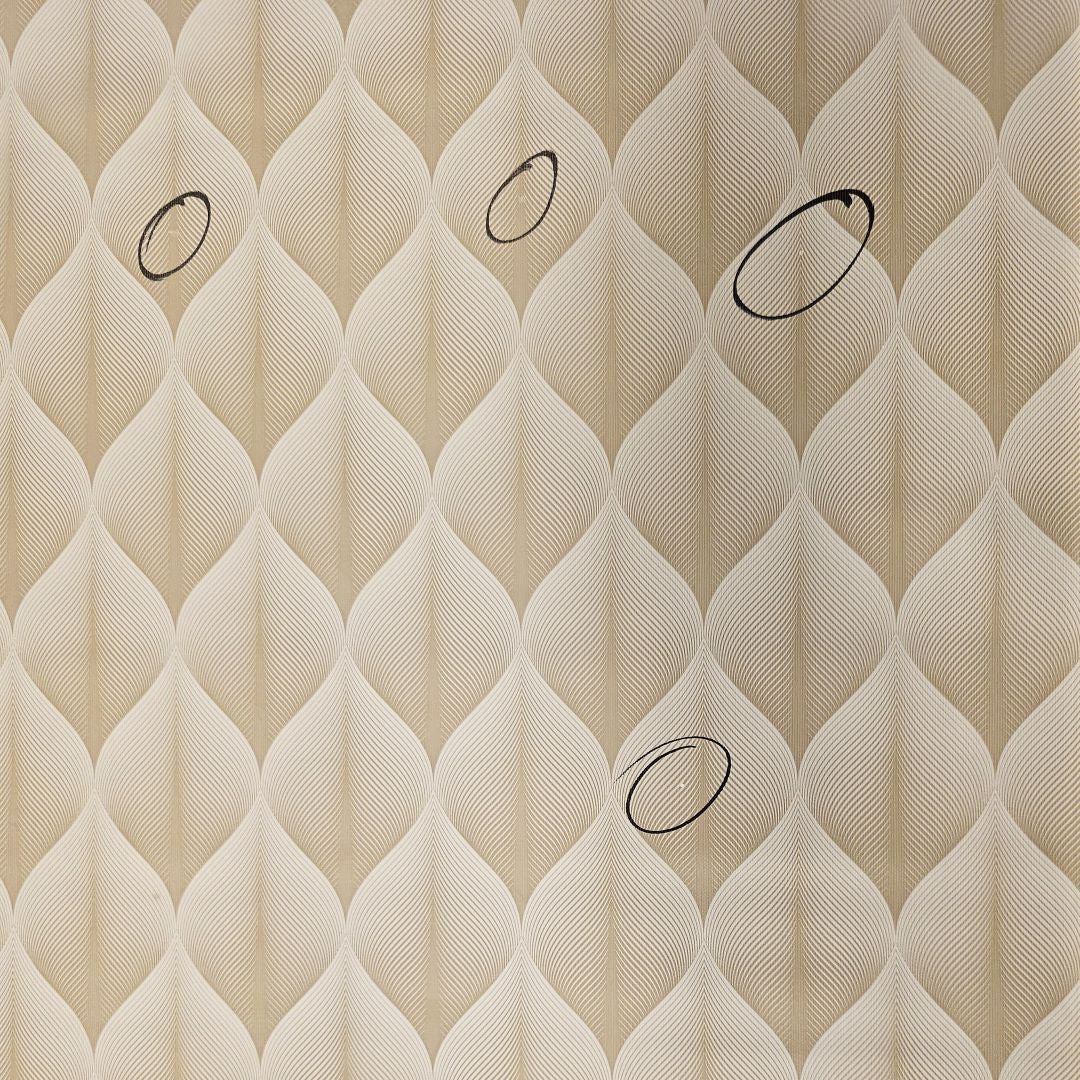2. SORTERING - Kalini Luxury Natural - Voksdug med grafisk mønster i flot 3D-effekt