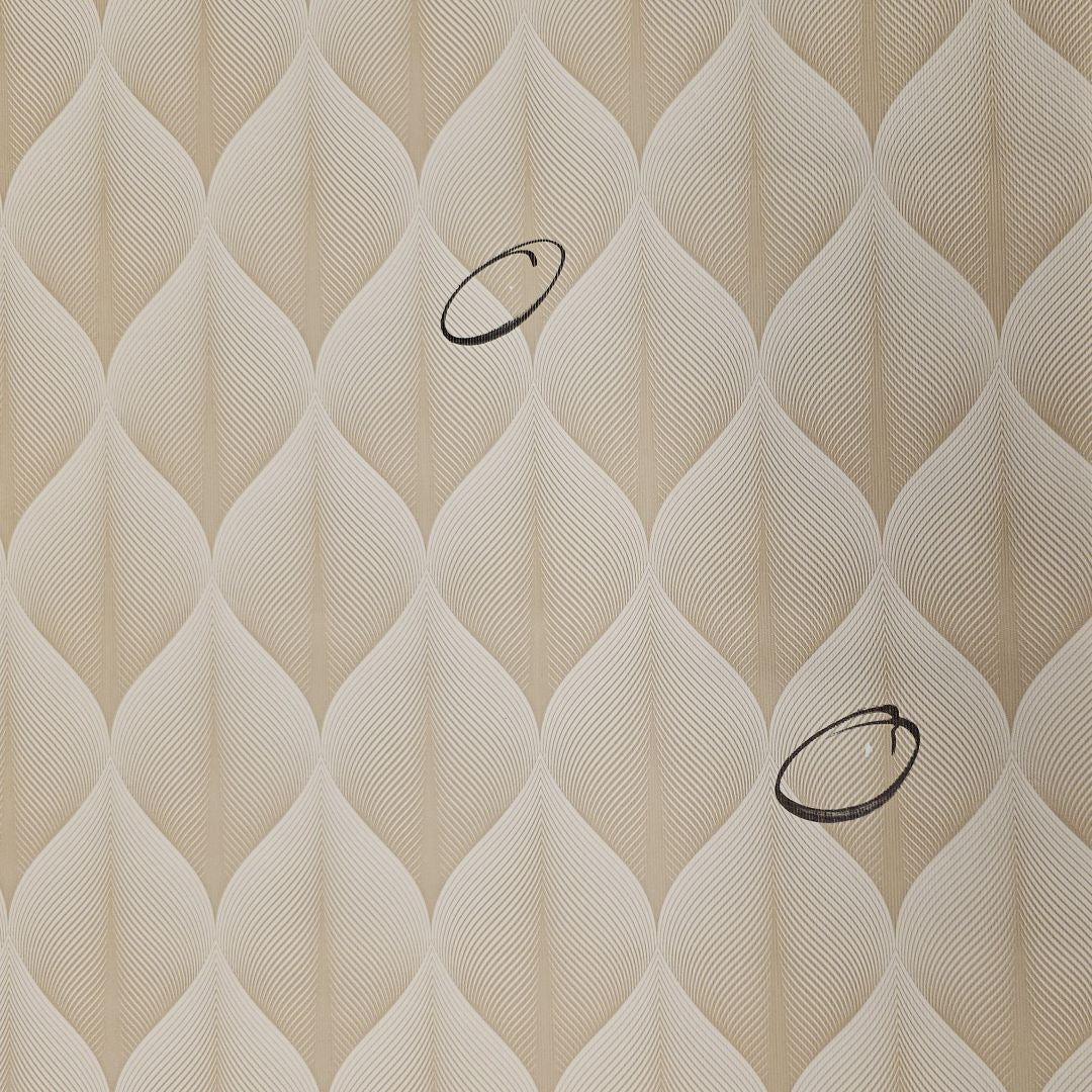 2. SORTERING - Kalini Luxury Natural - Voksdug med grafisk mønster i flot 3D-effekt