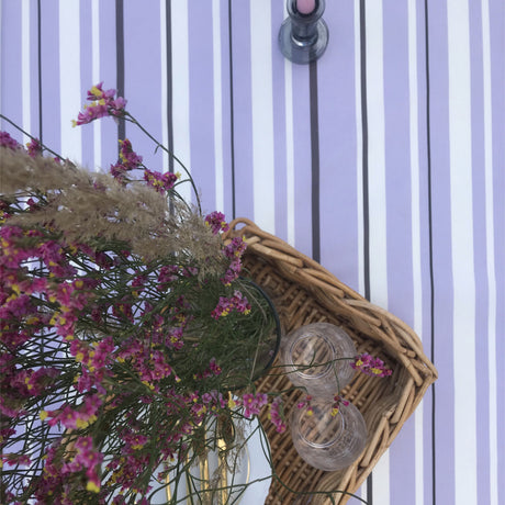 Heno Stripe - Striber, Lilla - akryldug med antiskrid