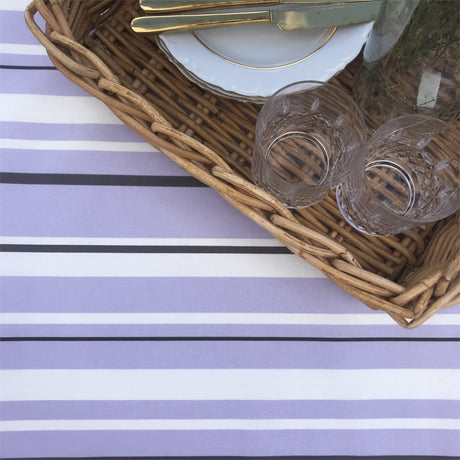 Heno Stripe - Striber, Lilla - akryldug med antiskrid
