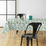 Agathe – Voksdug med bladmotiv i grønne nuancer, miljø