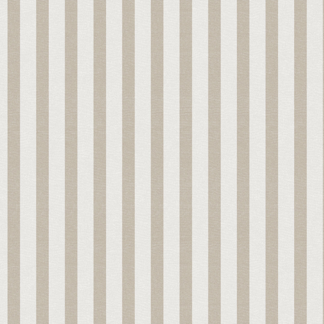 Aria Beige/offwhite - Voksdug med striber i hørlook, mønster