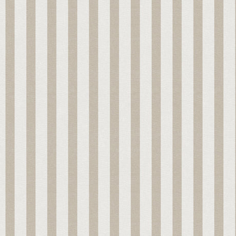 Aria Beige/offwhite - Voksdug med striber i hørlook, mønster