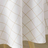 Axel Naturel Ø 180 cm - Rund ternet dug med antiplet, nærbillede