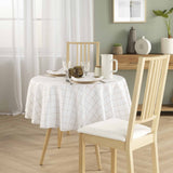 Axel Naturel Ø 180 cm - Rund ternet dug med antiplet, miljø