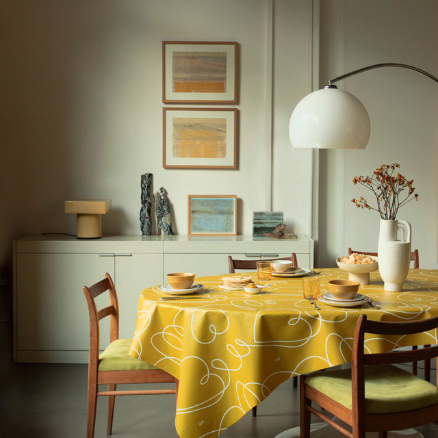 Beat It Tuscany – Captain Cook voksdug med grafisk stregdesign, miljø