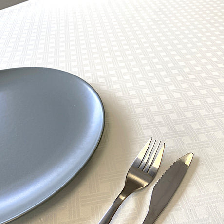 Benlliure Blanco – Jacquard vævet akryldug, 160 cm bred