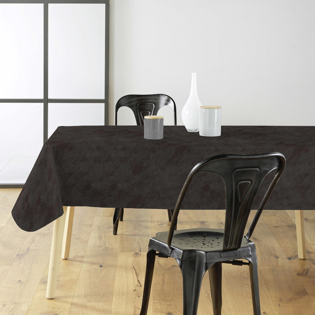 Beton Cire Black - Glat voksdug i sort og grå, miljø