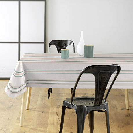 Biarritz Sauge – Stribet voksdug med glat hørlook, miljø