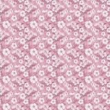 Blomsterflor Rosa – Let præget voksdug med hvide blomster, mønster