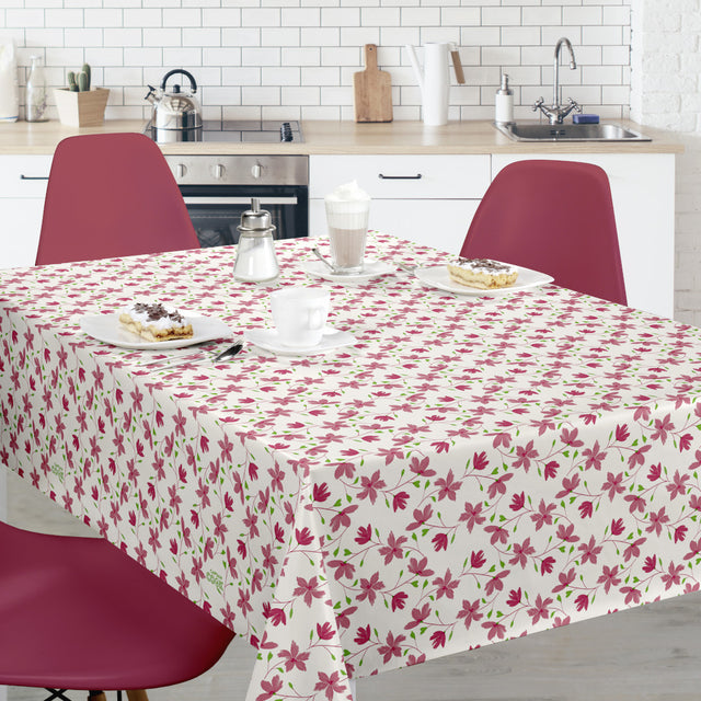 Bloom Bloom Cupcake - 160 cm bred voksdug med blomster, miljø