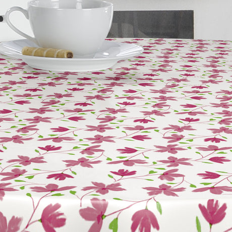 Bloom Bloom Cupcake - 160 cm bred voksdug med blomster, nærbillede