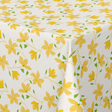 Bloom Bloom Lemonade - 160 cm bred voksdug med blomster, hjørne