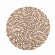 Cane Straw Nala White - Rund dækkeserviet Ø 38 cm