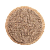 Cane Straw Oslo Natur - Rund dækkeserviet Ø 38 cm