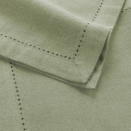 Charline Kaki – Bomuldsservietter 40 x 40 cm (3 pak), nærbillede