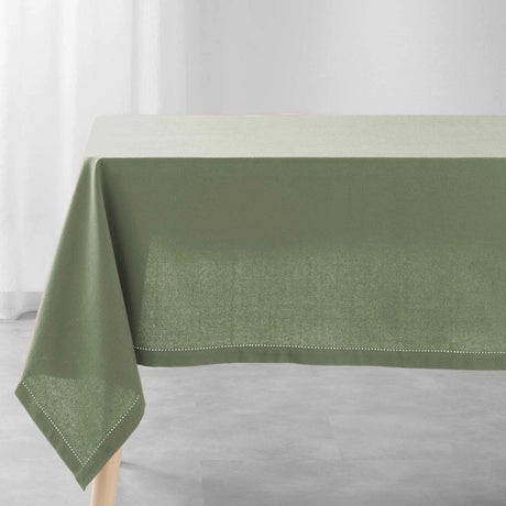 Charline Kaki – Ensfarvet bomuldsdug 140 x 240 cm