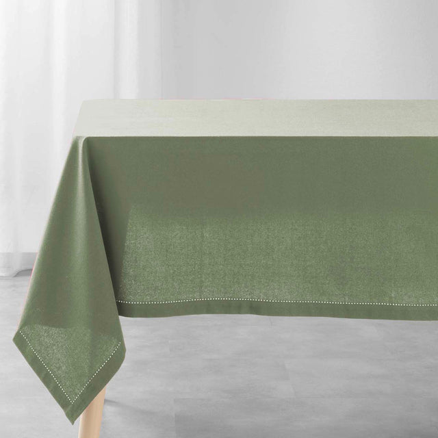 Charline Kaki – Ensfarvet bomuldsdug 140 x 240 cm