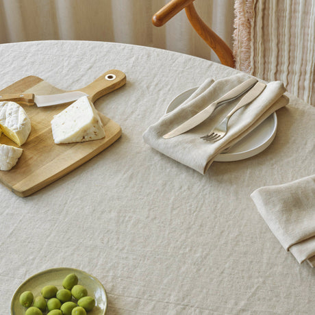 Compliments Hørdug Arles - Rund Ø 180 cm, borddækning