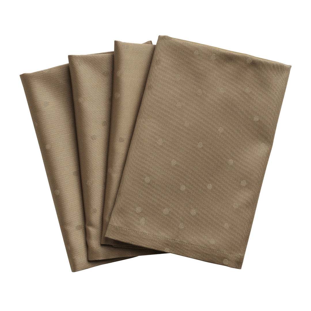 Compliments Stofservietter Confetti, Walnut – 45 x 45 cm (4-pack)