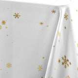 Constellation Hvid/Guld - Juledug med metalprint, 150 x 240 cm, mønster