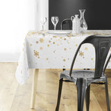 Constellation Hvid/Guld - Juledug med metalprint, 150 x 240 cm, miljø