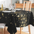 Constellation Sort/Guld - Juledug med metalprint, 150 x 240 cm, miljø 1
