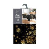 Constellation Sort/Guld - Juledug med metalprint, 150 x 240 cm, pakning