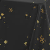 Constellation Sort/Guld - Juledug med metalprint, 150 x 240 cm, mønster