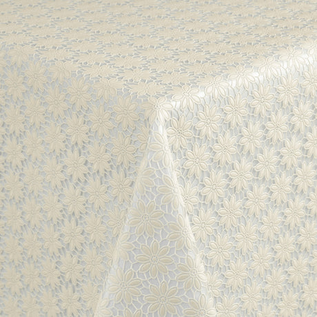 Daisy Lace – Creme blondevoksdug med små blomster