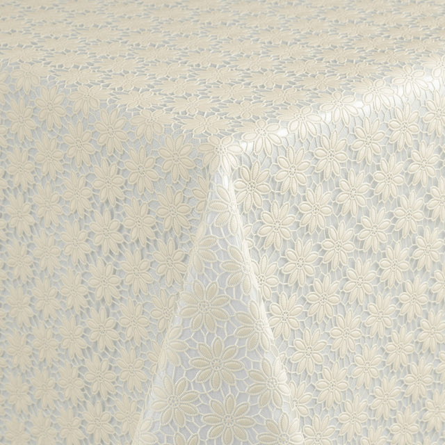 Daisy Lace – Creme blondevoksdug med små blomster