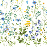 Engblomst Blå – Voksdug med fine vilde blomster