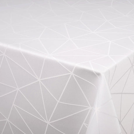 Engholm Tilde Rund Damask dug, hvid Ø 250 cm