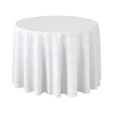 Engholm Tilde Rund Damask dug, hvid Ø 250 cm