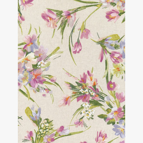 Fiori di Prato – Akryldug i hørlook med vilde blomster, mønster