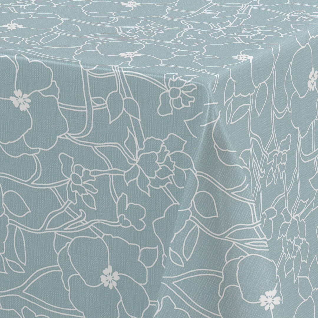 Flower Jam North – Captain Cook voksdug med diskret blomsterprint, hjørne