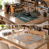 Gennemsigtig bordbeskytter i klar plast – 2,0 mm / ca. 100 cm, hobbyborde