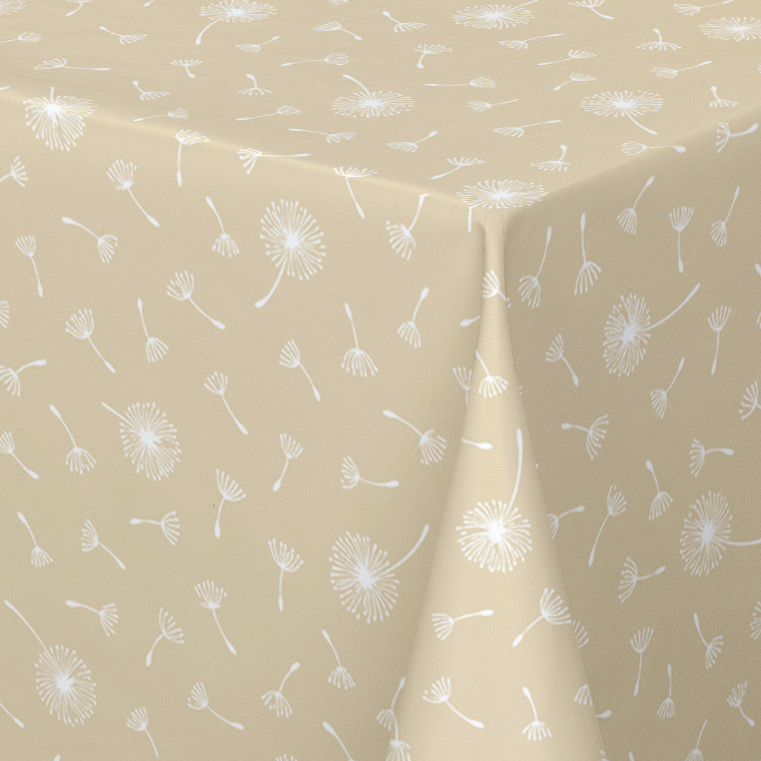 Let it go Wheat – Captain Cook voksdug med grafisk naturprint, hjørne