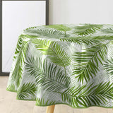 Green Feuilles – rund voksdug Ø 155 cm