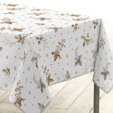 Guido Blanc - Juledug med kristtorn, 150 x 240 cm, hjørne