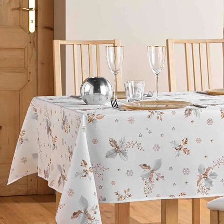 Guido Blanc - Juledug med kristtorn, 150 x 300 cm, miljø