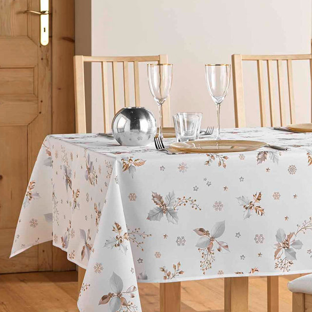 Guido Blanc - Juledug med kristtorn, 150 x 300 cm, miljø